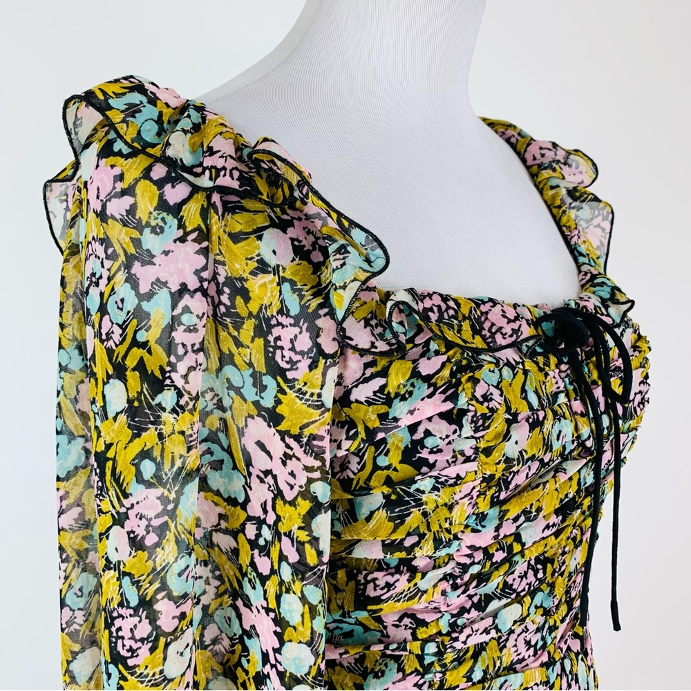 Free People Boho Mabel Floral Top XS - Picture 7 of 15